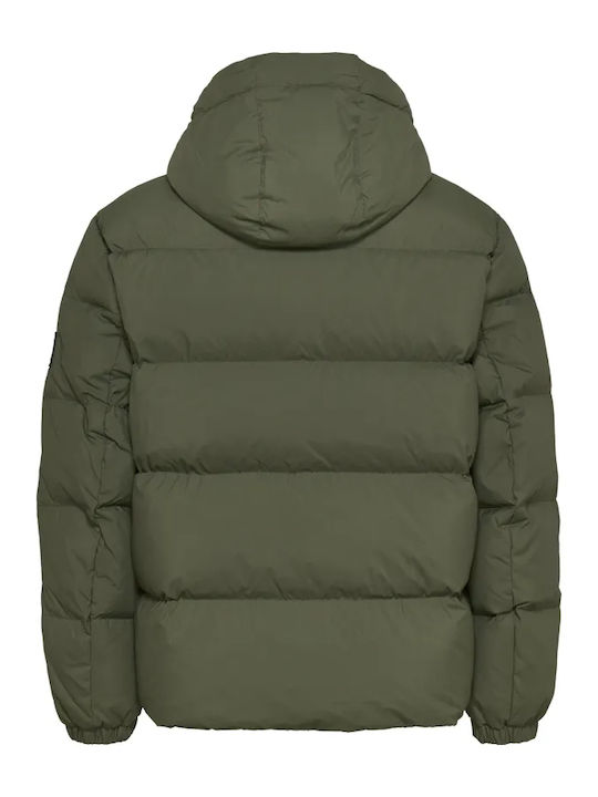 Winter Jacke Khaki