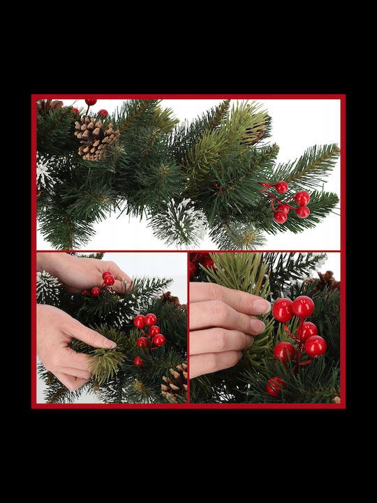 Kadax Χριστουγεννιάτικη Светлинна гирлянда Пластмасова Dense Pinecones Зелен 115см 1бр