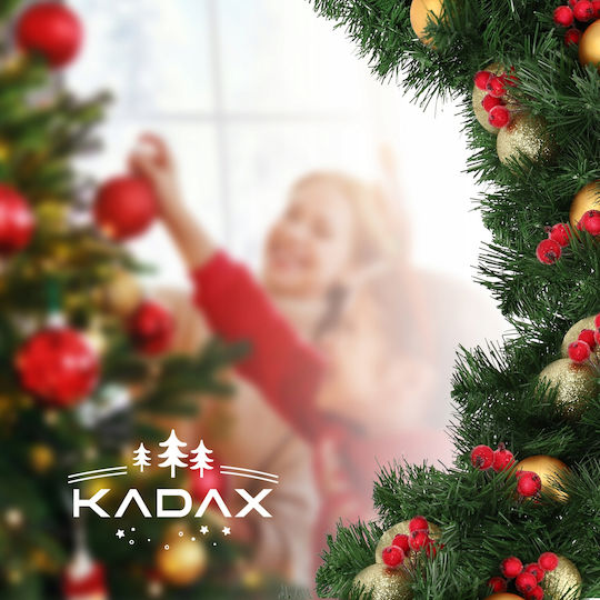 Kadax Χριστουγεννιάτικο Διακοσμητικό Κλαδί Μήκους 300εκ. Christmas Garland Thick Premium Πράσινο