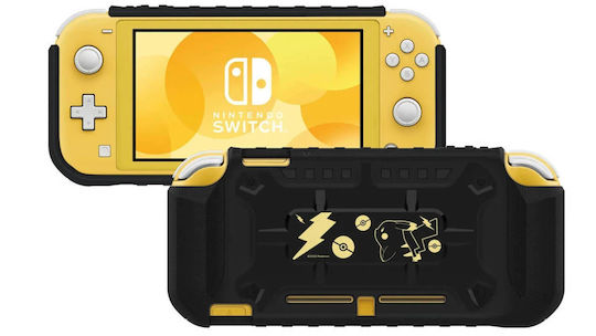 Hori Hybrid System Armor pentru Consolă Switch Lite Pikachu negru și auriu