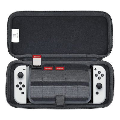 Hori Slim Tough Pouch Υφασμάτινη Θήκη Μεταφοράς για Κονσόλα Switch OLED Μαύρη