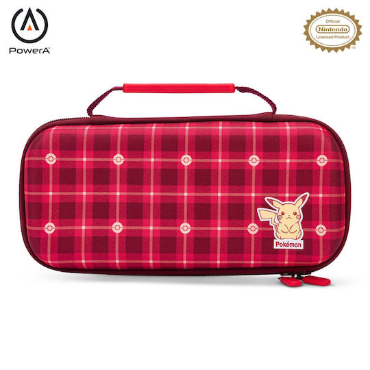 PowerA Schalter / Switch Lite / Schalter OLED Pikachu Plaid Red