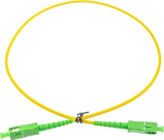 Extralink Optical Fiber Cable SC/APC-SC/APC 10m Yellow