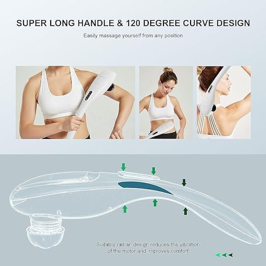 ikonka Massagegerät für den Rücken & den Körper mit Vibration Schwarz