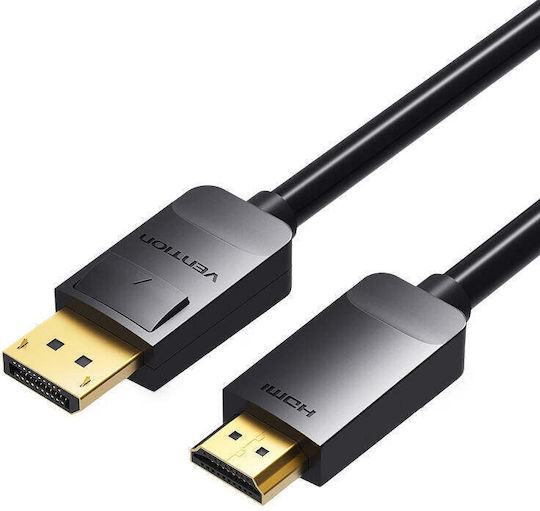 Vention Cable DisplayPort male - HDMI male 3m Black (HADBI)