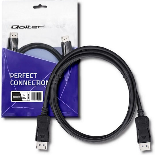 Qoltec Cablu DisplayPort - DisplayPort 1.5m Negru (50456)