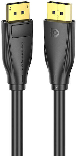 Vention Cable DisplayPort male - DisplayPort male 2m Μαύρο (HCDBH)