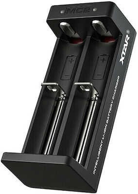 XTAR MC2 Charger 2 Batteries Li-ion Size 18650/16340/26650/14500 Set with USB-C