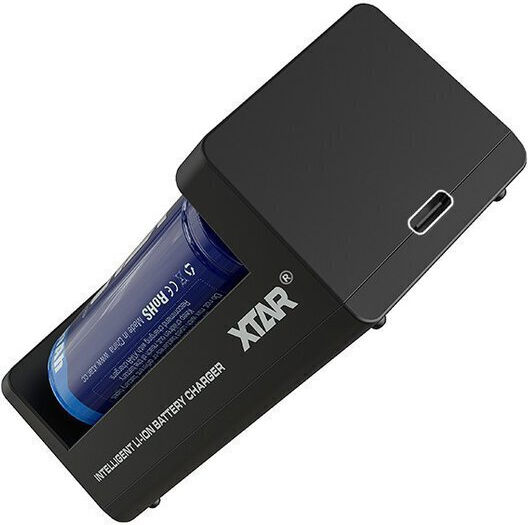 XTAR MC2 Charger 2 Batteries Li-ion Size 18650/16340/26650/14500 Set with USB-C