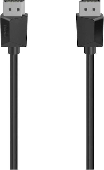 HAMA Cable DisplayPort male - DisplayPort male 3m Μαύρο (00200697)