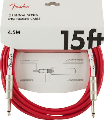 Fender Original Series Cable 6.3mm male - 6.3mm male 4.5m Κόκκινο (990515010)