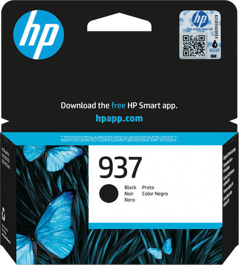 HP 937 Original InkJet Printer Ink Black (4S6W5NE)