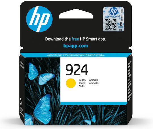 HP 924 Original InkJet Printer Ink Yellow (4K0U5NE)