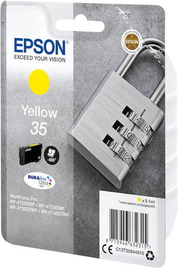 Epson 35 Original InkJet Druckerpatrone Gelb (C13T35844010)