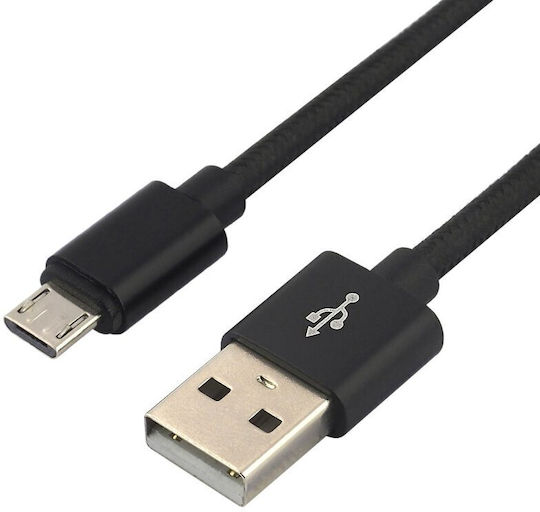 everActive Regular USB 2.0 to micro USB Cable Μαύρο 0.3m (CBB-0.3MB)