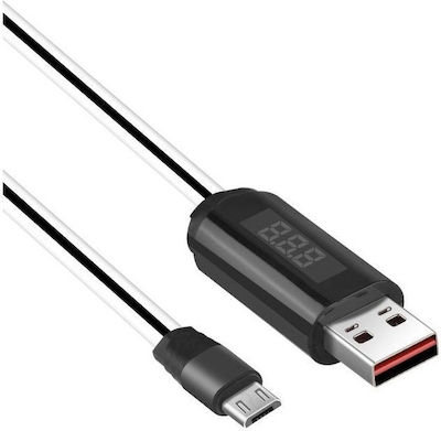 Hoco LED USB 2.0 auf Micro-USB-Kabel Weiß 1m (HOC-U29m-W) 1Stück