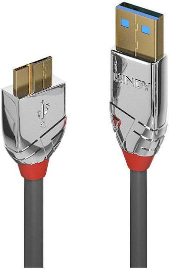 Lindy Regular USB 3.0 to micro USB Cable Γκρι 0.5m (36656)