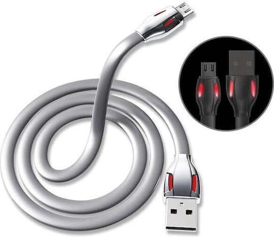 Remax Laser RC-035m Flach USB 2.0 auf Micro-USB-Kabel Gray 1m 1Stück