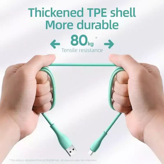 Joyroom Regular USB 2.0 to micro USB Cable Πράσινο 2m