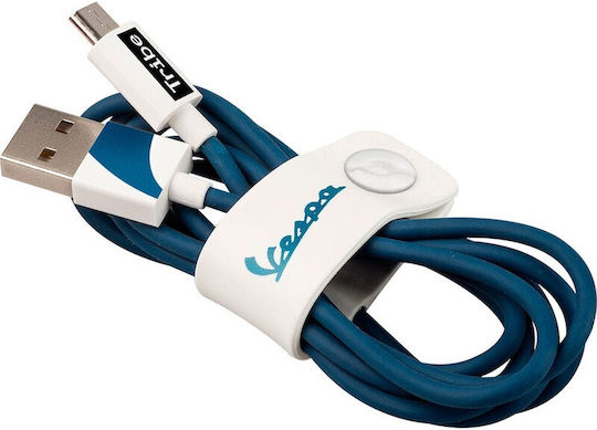 Tribe Regular USB 2.0 to micro USB Cable Μπλε 1.2m (CMR23403)