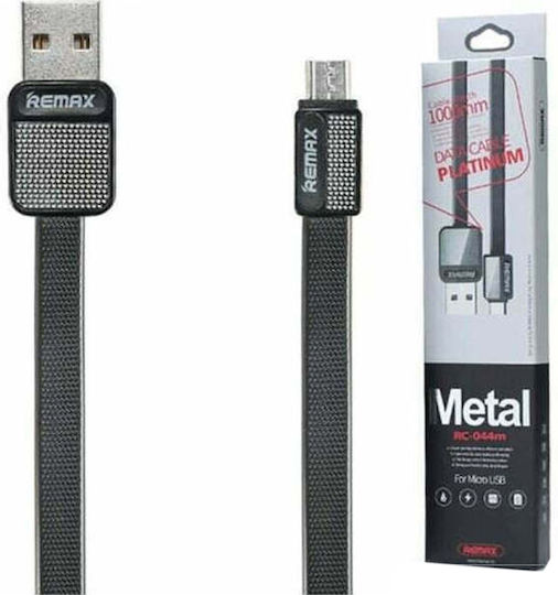 Remax Platinum RC-044m Flat USB 2.0 spre micro USB Cablu Negru 1m 1buc