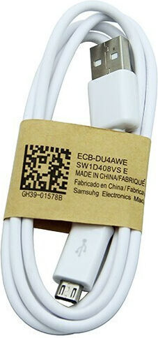 SBS USB 2.0 to micro USB Cable White 1m (8033830120244)