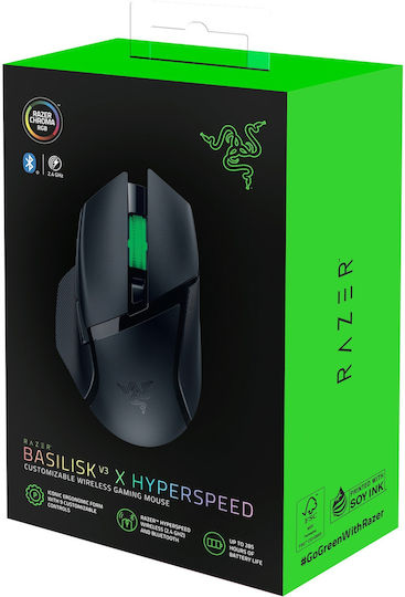 Razer Basilisk V3 X Hyperspeed Ασύρματο RGB Gaming Ποντίκι 18000 DPI Μαύρο
