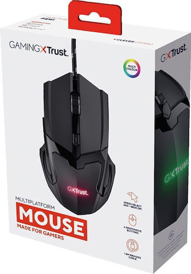 Trust Base RGB Gaming Ποντίκι 4800 DPI Μαύρο