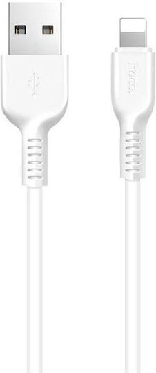 Hoco X20i USB-A to Lightning Cable Λευκό 3m (HOC-X20I-W3)