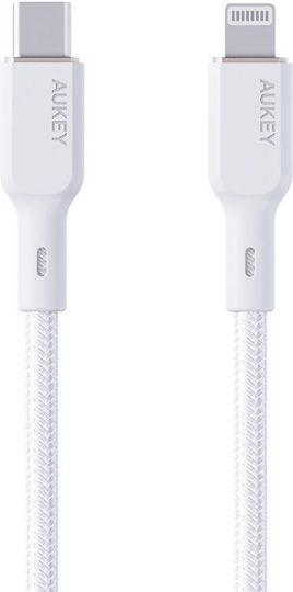 Aukey Regular la Cablu Lightning Alb 1.8m (CB-NCL2)