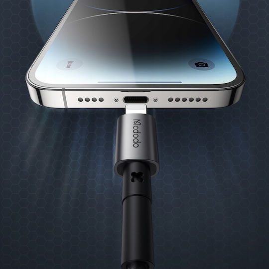 Mcdodo Braided USB-A to Lightning Cable 12W Μαύρο 1.2m (CA-3580)