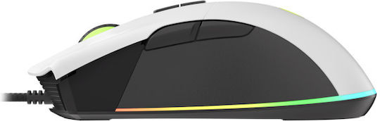 Genesis Krypton 290 RGB Gaming Ποντίκι 6400 DPI Λευκό