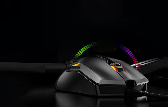 Inphic PG7 RGB Gaming Ποντίκι 10000 DPI Μαύρο