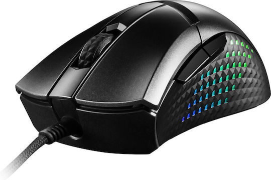 MSI Clutch GM51 Ασύρματο RGB Gaming Ποντίκι 6400 DPI Μαύρο