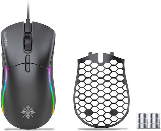 Inca IMG-GT20 RGB Gaming Ποντίκι 10000 DPI Μαύρο