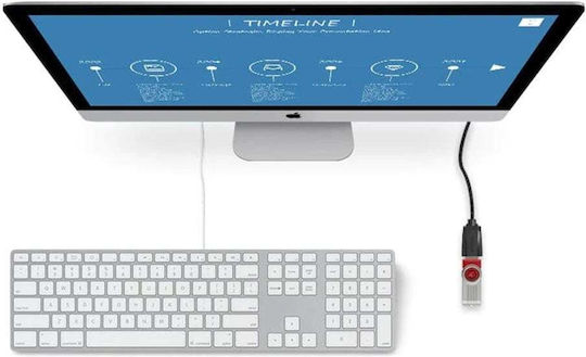 Vention USB 3.0 Cable USB-A male - USB-A male / USB-A female Μαύρο 1m VAS-A45-B100
