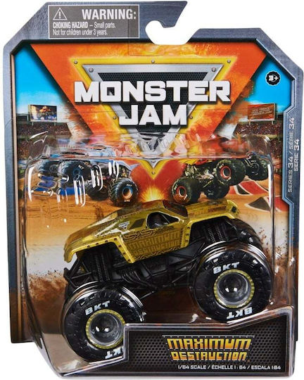 Monster Jam Металическа Количка Maximum Destruction Мащаб 1:64