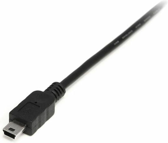 StarTech USB 2.0 Кабел USB-A мъжки - мини USB-B мъжки Черен 0.5м USB2HABM50CM