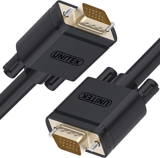 Unitek Kabel VGA-Stecker - VGA-Stecker Schwarz 5m (Y-C505G)