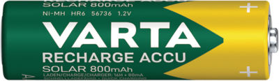 Varta Recharge Accu Solar Επαναφορτιζόμενες Μπαταρίες AA Ni-MH 800mAh 1.2V 2τμχ
