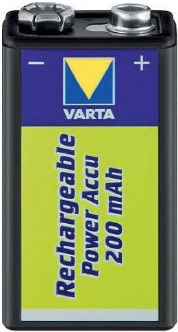 Varta Rechargeable Accu Rechargable Battery 9V Ni-MH 200mAh 1pcs