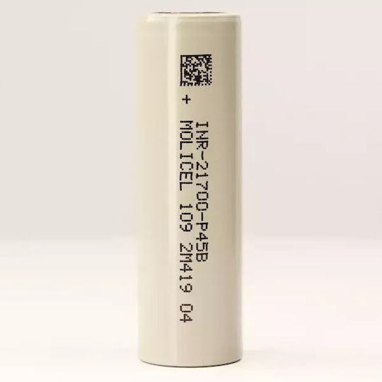 Molicel P45B Επαναφορτιζόμενη Μπαταρία 21700 Li-ion 4500mAh 3.7V 1τμχ