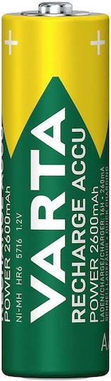 Varta Recharge Accu Power Baterii Reîncărcabile AA Ni-MH 2600mAh 1.2V 4buc