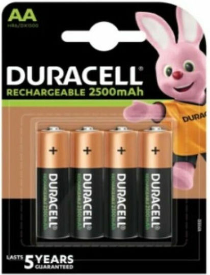 Duracell Recharge Ultra Επαναφορτιζόμενες Μπαταρίες AA Ni-MH 2500mAh 1.2V 4τμχ