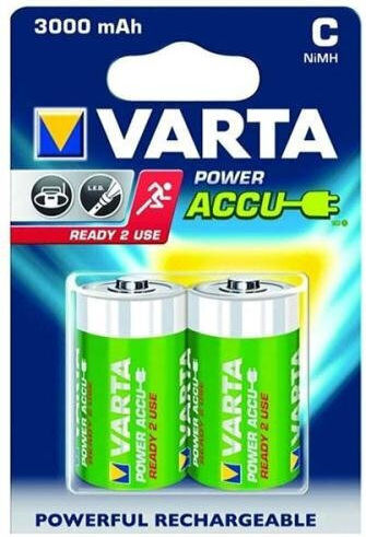Varta Rechargeable Accu Επαναφορτιζόμενες Μπαταρίες C Ni-MH 3000mAh 1.2V 2τμχ