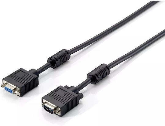 Equip Cablu VGA - VGA femelă Negru 3m (118801)