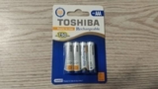 Toshiba Επαναφορτιζόμενες Μπαταρίες AAA Ni-MH 750mAh 1.2V 4τμχ