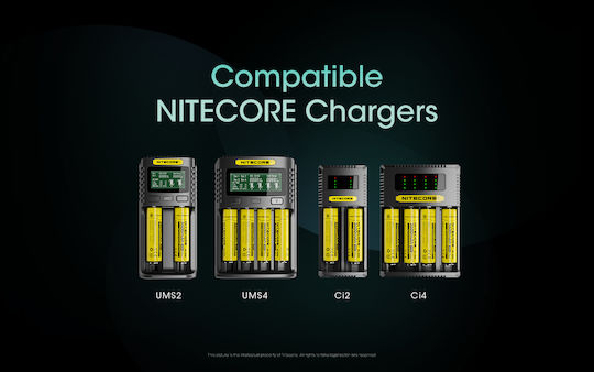 NiteCore NL1836 Επαναφορτιζόμενη Μπαταρία 18650 Li-ion 3600mAh 3.6V 1τμχ