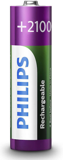 Philips Multilife Презареждащи батерии AA Ni-MH 2100mAh 1.2V 4бр