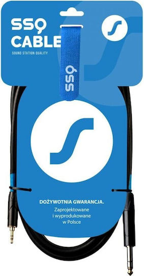 Sound Station Quality (SSQ) Cable XLR male - 3.5mm male Μαύρο 2m SS-2090